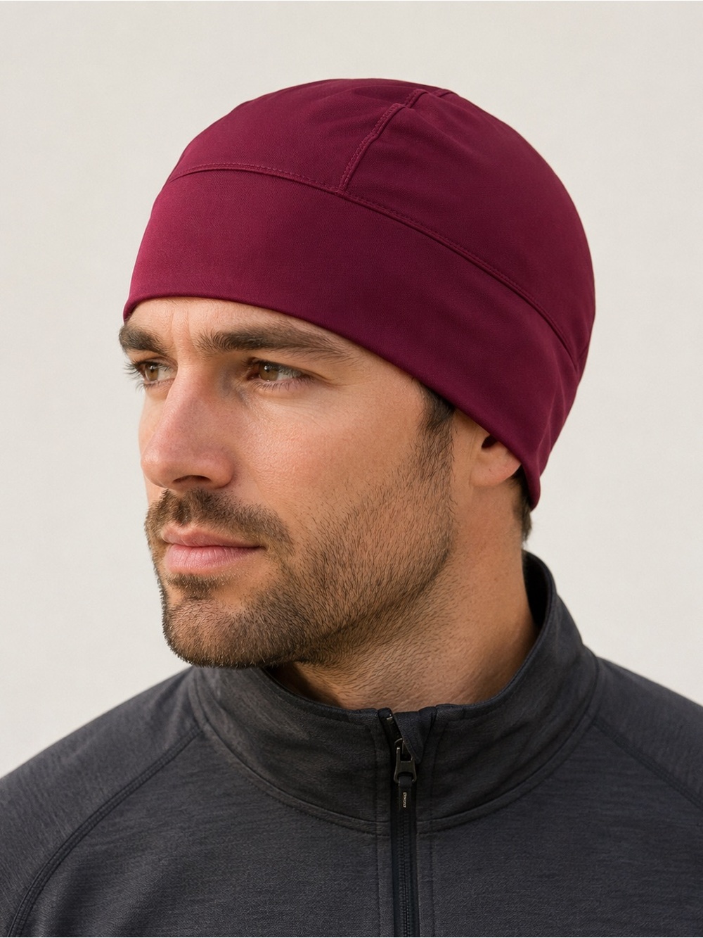BlackStrap Single Layer Performance Skull Cap Beanie Burgundy NWT UPF 50
